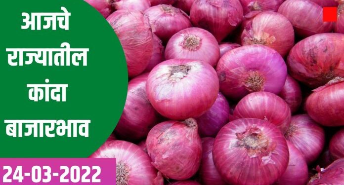 आजचे राज्यातील सहा वाजेपर्यंतचे कांदा बाजारभाव 