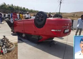 मिरज – पंढरपूर मार्गावर बुलेट- कारचा अपघात, पोलीस जागीच ठार