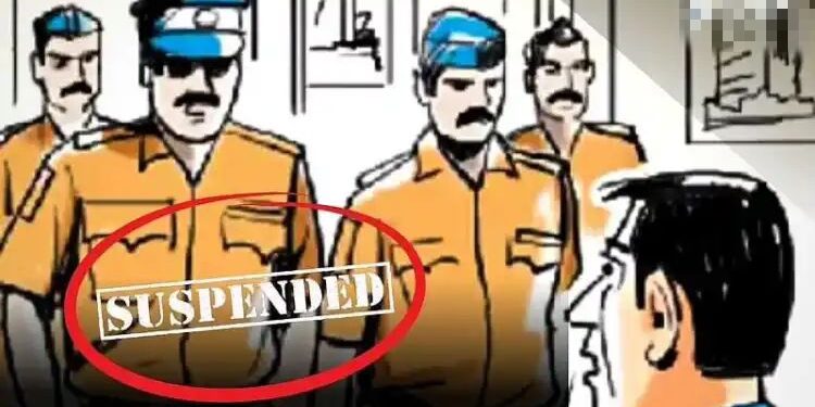 पोलीस अधिकाऱ्यासह पाच कर्मचारी निलंबित…निलंबित करण्याचे कारण काय ,वाचा सविस्तर..