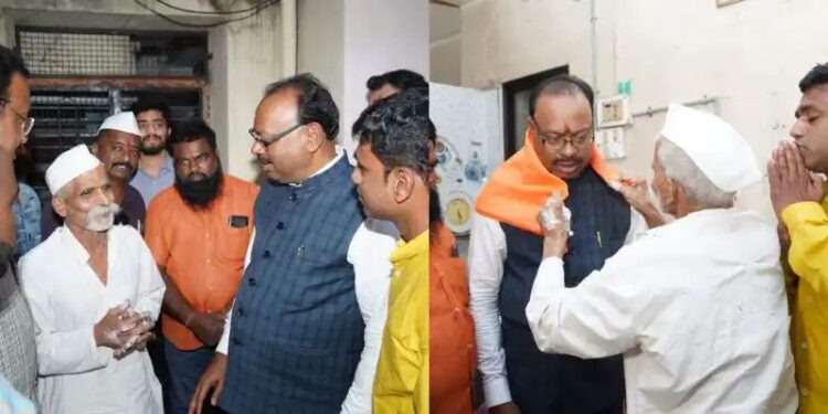 संभाजीराव भिडे यांची चंद्रशेखर बावनकुळे यांनी घेतली भेट..