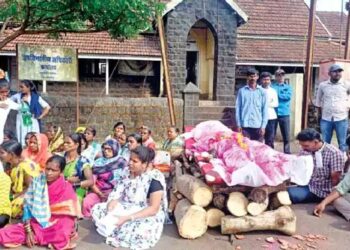 गायरानप्रश्नी स्वतःची चिता रचून आत्मदहनाचा प्रयत्न