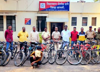 विश्रामबाग परिसरात भामट्याने २० सायकलींची केली चोरी ; अशा प्रवृत्तीला सोडतीलच कसे, पोलीस निरीक्षक कल्लाप्पा पुजारी..!