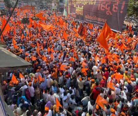 देशाला हिंदू राष्ट्र घोषित करा ; कोल्हापूरकरांची मागणी : जन आक्रोश मोर्चा.