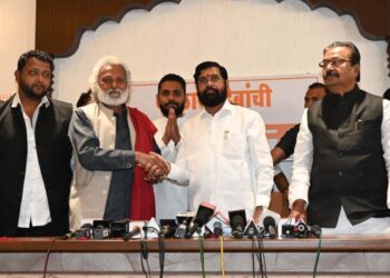 पीपल्स रिपब्लिकन पार्टीचे प्रमुख कवाडे व मुख्यमंत्री  शिंदे निवडणूक लढवणार एकत्रित ; पत्रकार परिषदेत केली युतीची घोषणा.