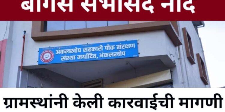 मोठी बातमी | अंकलखोपच्या पीक संरक्षण संस्थेत बोगस सदस्यांची नोंद.? कारवाईची मागणी.