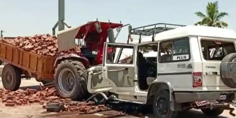 Sangali Accident: भीषण अपघात! वीटाने भरलेल्या ट्रॅक्टरची बोलेरोला धडक; एकाच कुटूंबातील पाच जणांचा मृत्यू