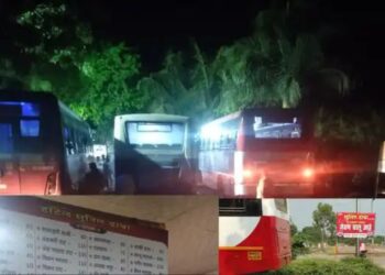 नागज फाटा येथील जेवणासाठीचा अनाधिकृत एस.टी.बस थांबा बंद करा – परिसरात मागणी