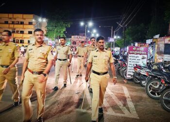 कुपवाड पोलिसांकडून दैनंदिन पेट्रोलिंग ; गुन्हेगारांच्यात भिती तर नागरिकांत समाधान..!