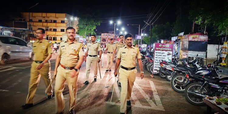 कुपवाड पोलिसांकडून दैनंदिन पेट्रोलिंग ; गुन्हेगारांच्यात भिती तर नागरिकांत समाधान..!