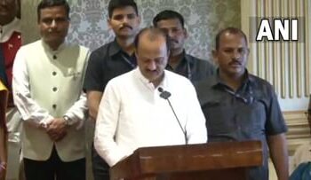 मी अजित अनंतराव पवार, गांभीर्यपूर्वक शपथ घेतो की… अजित पवार राज्याचे नवे उपमुख्यमंत्री; पद आणि गोपनीयतेची घेतली शपथ