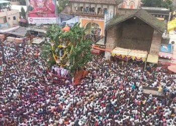 “मोरया”च्या गजरात तासगावचा रथोत्सव उत्साहात संपन्न ; उत्सवाचे यंदा २४४ वे वर्ष.