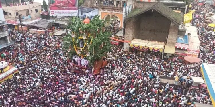 “मोरया”च्या गजरात तासगावचा रथोत्सव उत्साहात संपन्न ; उत्सवाचे यंदा २४४ वे वर्ष.