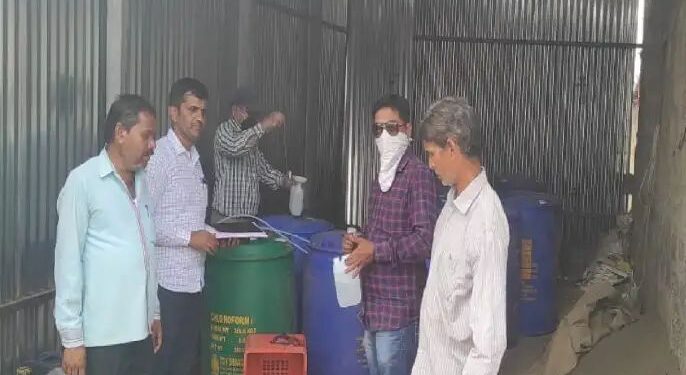 मांजर्डेत एमडी ड्रग्जचा ११.३७ लाखांचा कच्चा माल जप्त