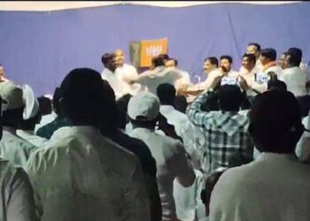 सांगलीत भाजपच्या बैठकीत जोरदार राडा, पडळकरांच्या उमेदवारीला भूमिपुत्रांचा विरोध, दोन गटांतील समर्थक भिडले..