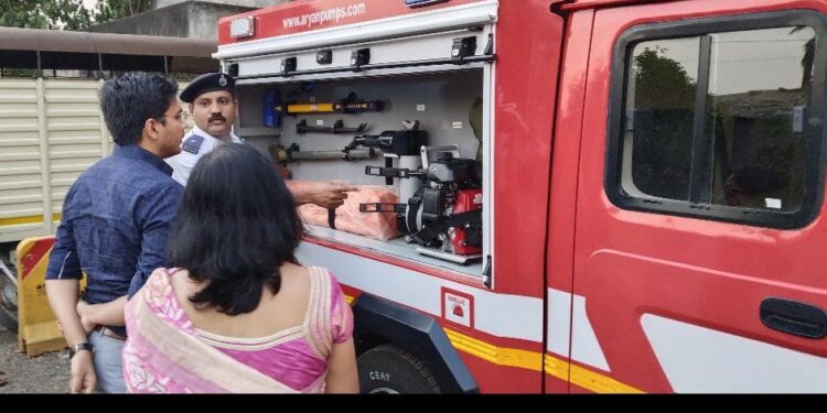 सांगली मनपाच्या अग्निशमन दलात मिनी रेस्क्यू QRV वाहनाचा समावेश