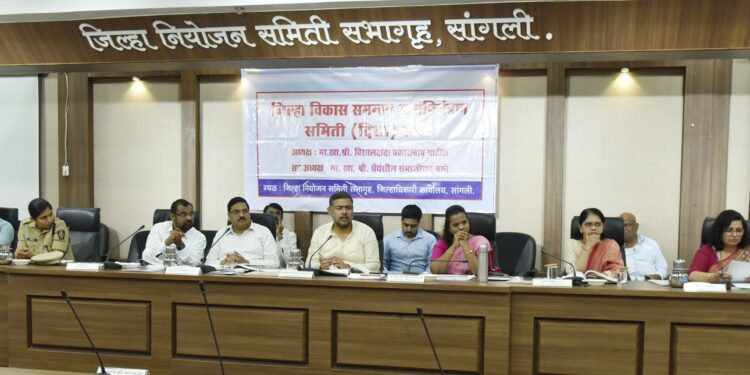 दिशा समितीच्या बैठकीत केंद्र पुरस्कृत योजनांचा खासदार विशाल पाटील यांनी घेतला आढावा