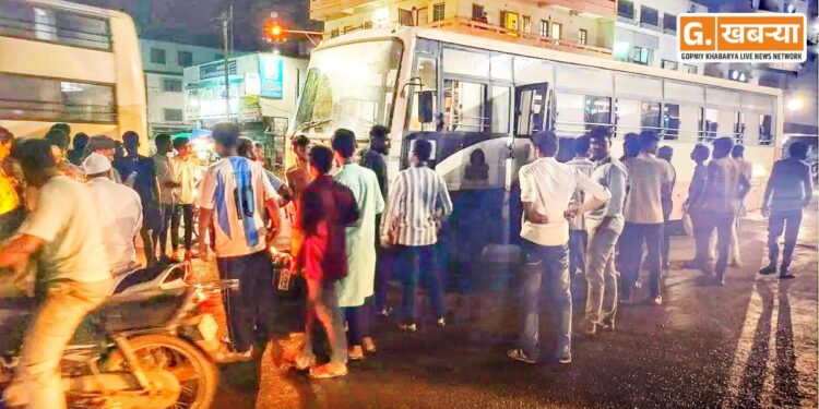 सांगली ब्रेकिंग | सिव्हिल चौकात पुन्हा अपघात, एसटीने दुचाकीस्वारास उडवले..!