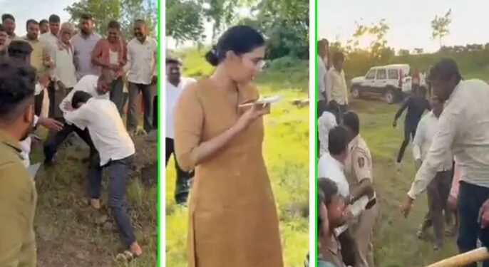 अंजली कृष्णांनंतर कारवाई करण्यासाठी गेलेल्या महसूल अधिकाऱ्यांना जोरदार मारहाण… पहा व्हिडिओ