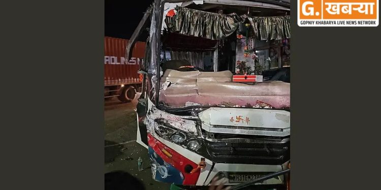 ब्रेकिंग | मंचर जवळ भाविकांच्या बसला अपघात; नागपूर येथील २२ भाविक जखमी!