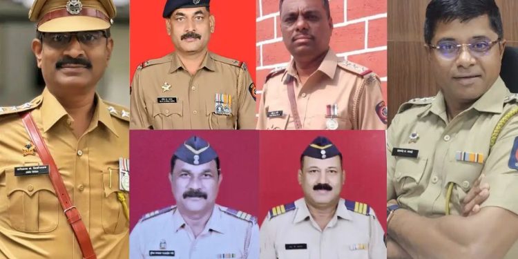 पोलिस अधिकारी गावडे, शिळीमकर, सावंत, कोरे, धनगर, लांडे यांचा सन्मान..!
