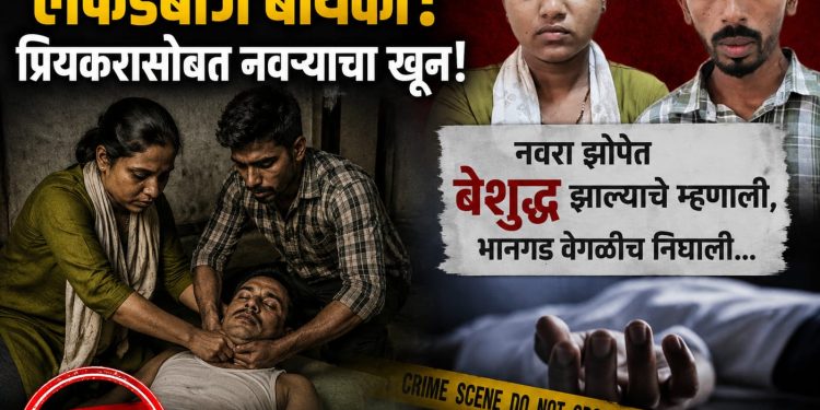 लफडेबाज बायको झोपेत नवरा बेशुद्ध झाल्याचं म्हणाली, पण नंतर भानगड वेगळीच निघाली..!